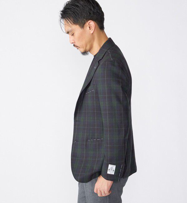 SHIPS「SHIPS: BRADFORD SYSTEM SHIPSタータン ジャケット」|テーラードジャケット|