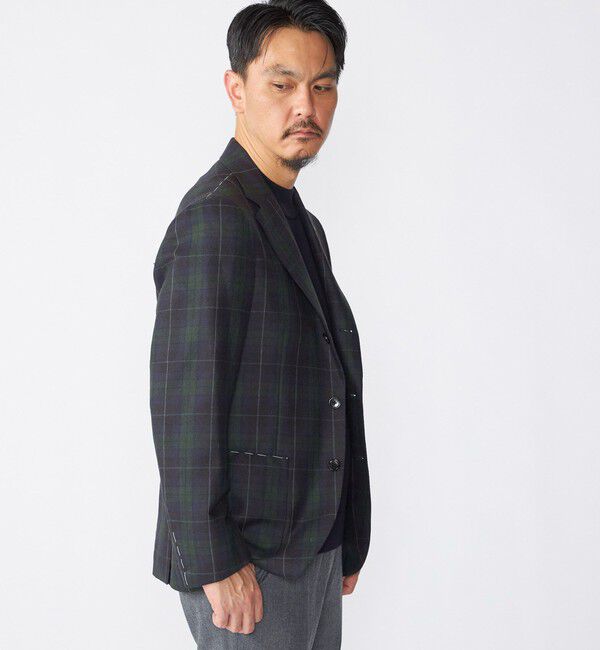 SHIPS「SHIPS: BRADFORD SYSTEM SHIPSタータン ジャケット」|テーラードジャケット|