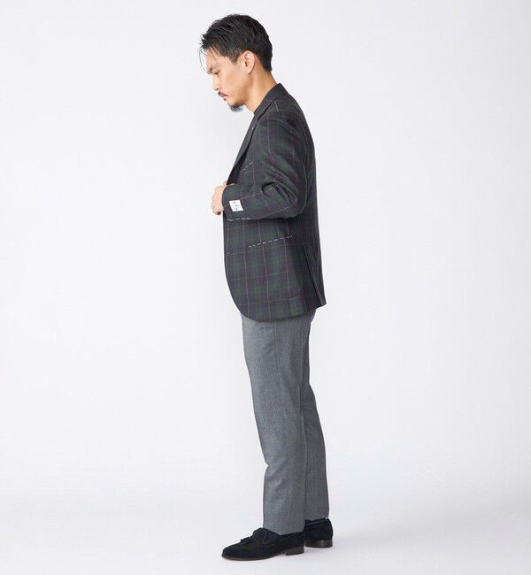 SHIPS「SHIPS: BRADFORD SYSTEM SHIPSタータン ジャケット」|テーラードジャケット|