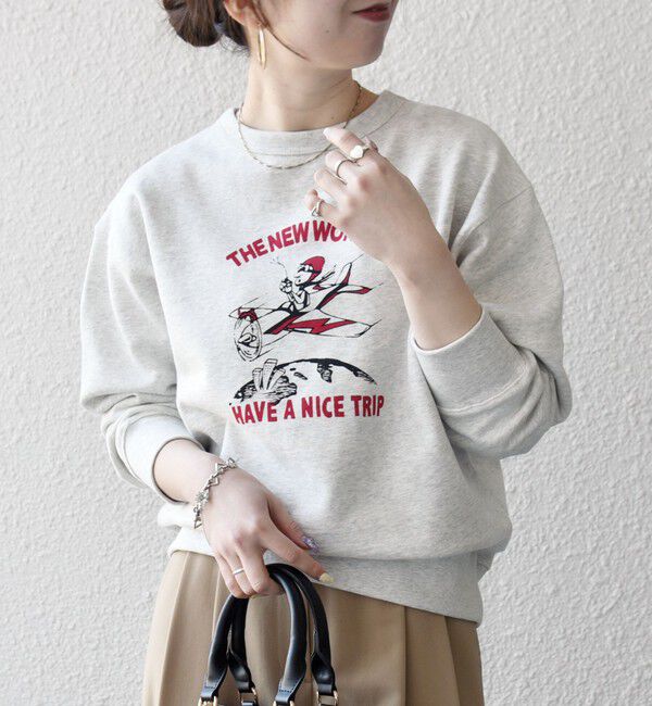 SHIPS any「【SHIPS any別注】THE KNiTS:〈洗濯機可能〉ロゴ プリント スウェット 26SS」|スウェット・ジャージ|