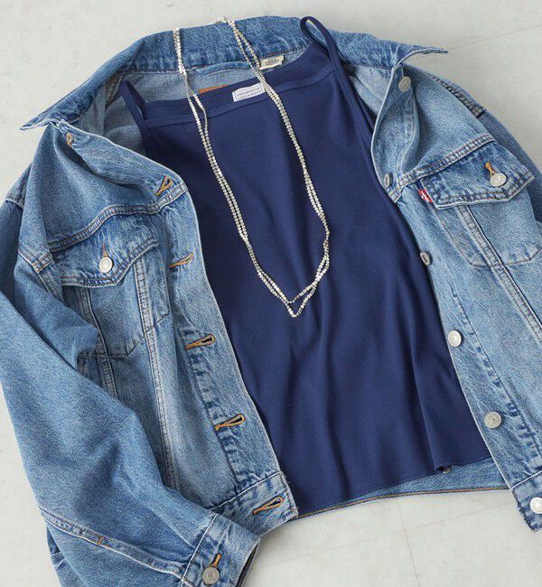 SHIPS for women「《予約》【SHIPS別注】GGG:〈手洗い可能〉スクエアネック リブ タンクトップ」|キャミソール|