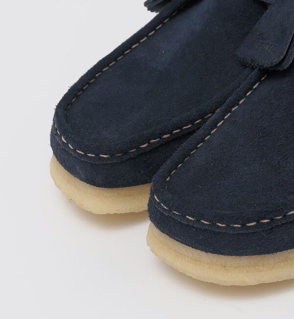 SHIPS「【SHIPS EXCLUSIVE】CLARKS: WALLABEE SUEDE NAVY」|ショートブーツ|