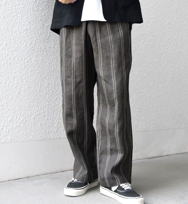 SHIPS any「SHIPS any: 〈洗濯機可能〉NOVELTEX リネン フリーサイズ リラックス イージー パンツ◇」|チノ|