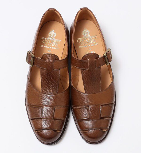 SHIPS「【SHIPS別注】CROCKETT&JONES: CORDOVAN RUSSIA/HATCH グルカサンダル」|サンダル|