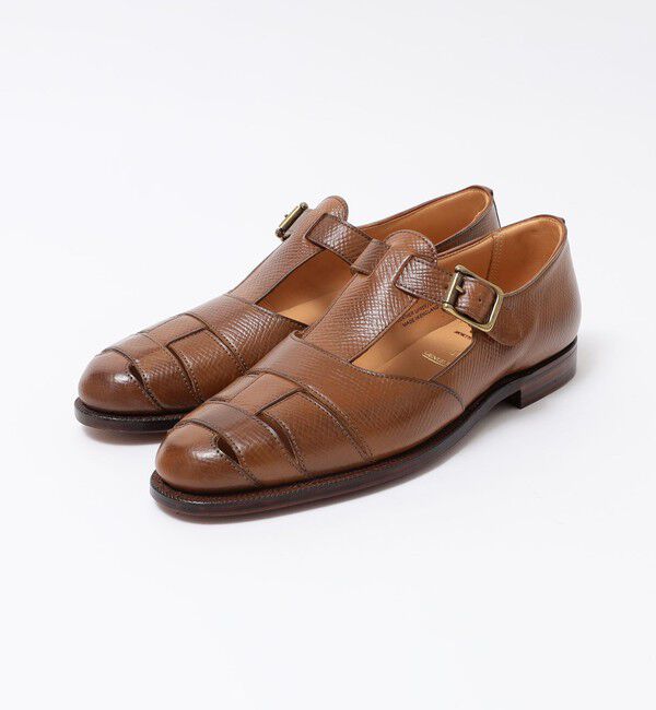 SHIPS「【SHIPS別注】CROCKETT&JONES: CORDOVAN RUSSIA/HATCH グルカサンダル」|サンダル|