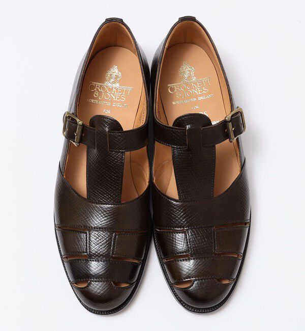 SHIPS「【SHIPS別注】CROCKETT&JONES: CORDOVAN RUSSIA/HATCH グルカサンダル」|サンダル|