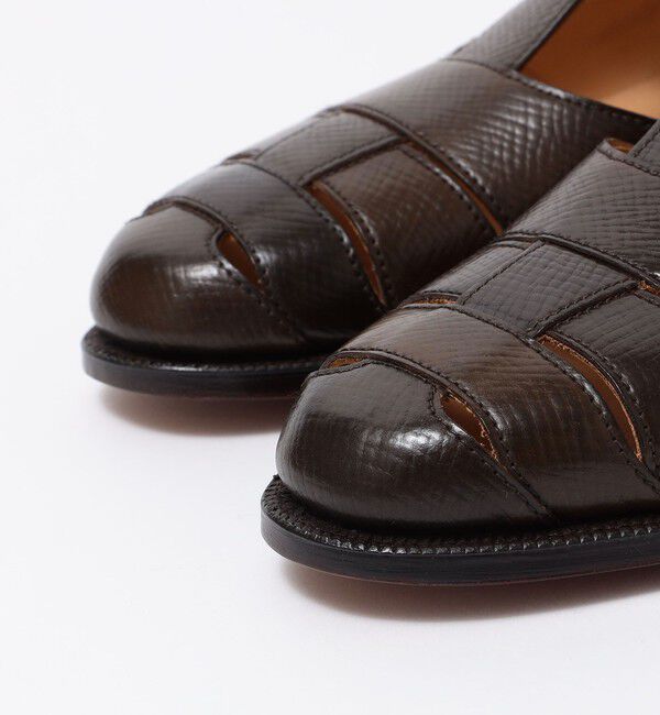 SHIPS「【SHIPS別注】CROCKETT&JONES: CORDOVAN RUSSIA/HATCH グルカサンダル」|サンダル|