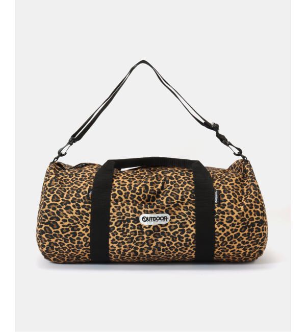 OUTDOOR PRODUCTS Usual Things「232 ROLL BOSTON X-LARGE ex LEOPARD」|ボストンバッグ|