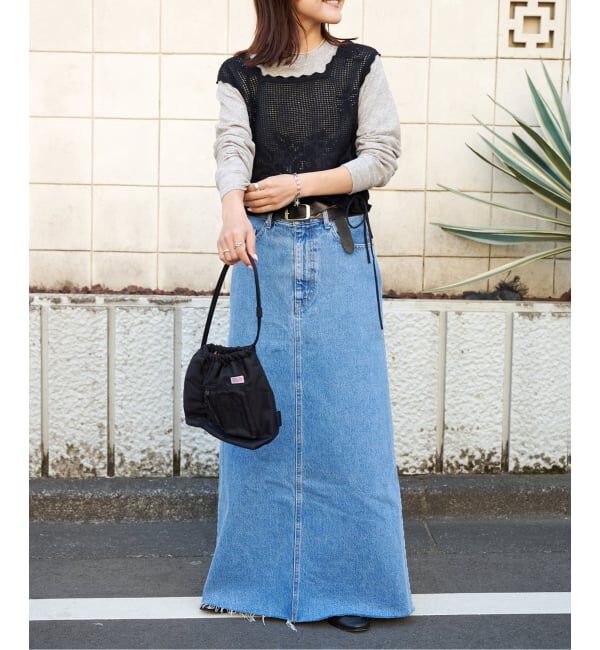 OUTDOOR PRODUCTS Usual Things「クロッシェレーススカラップノースリニット」|ベスト・ジレ|