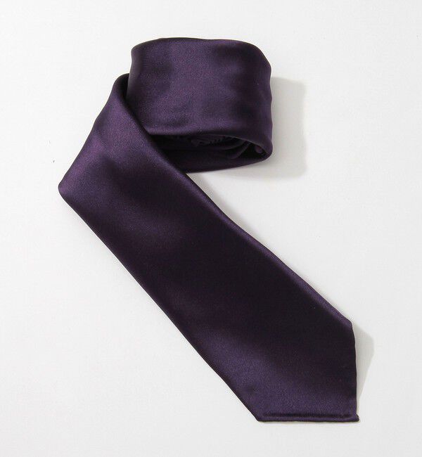 TOMORROWLAND GOODS「TOMORROWLAND シルク ソリッドタイ」|ネクタイ・蝶ネクタイ|パープル