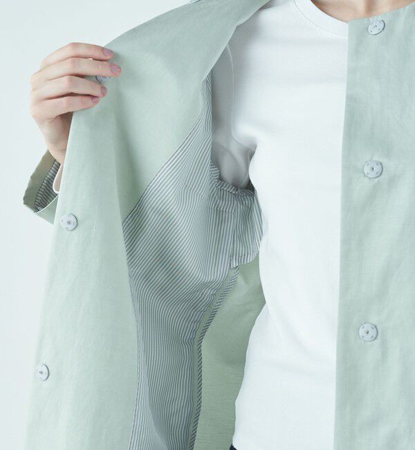 TOMORROWLAND collection「スパークツイル コクーンコート」|ノーカラーコート|