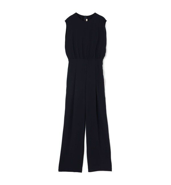 DES PRES「ジャージーライクジョーゼット オールインワン」|ワンピース|69 ネイビー