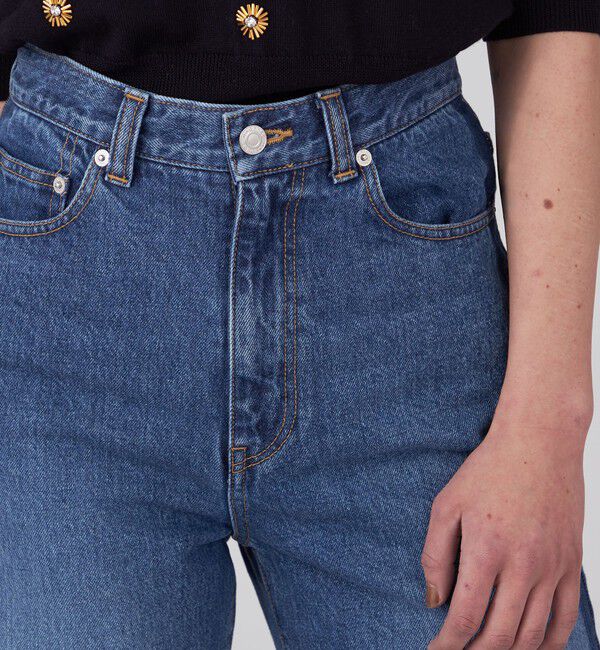 MACPHEE「コットンデニム ストレートパンツ」|デニム|