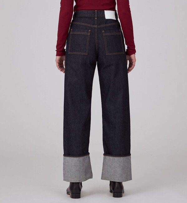 MACPHEE「コットンデニム ストレートパンツ」|デニム|