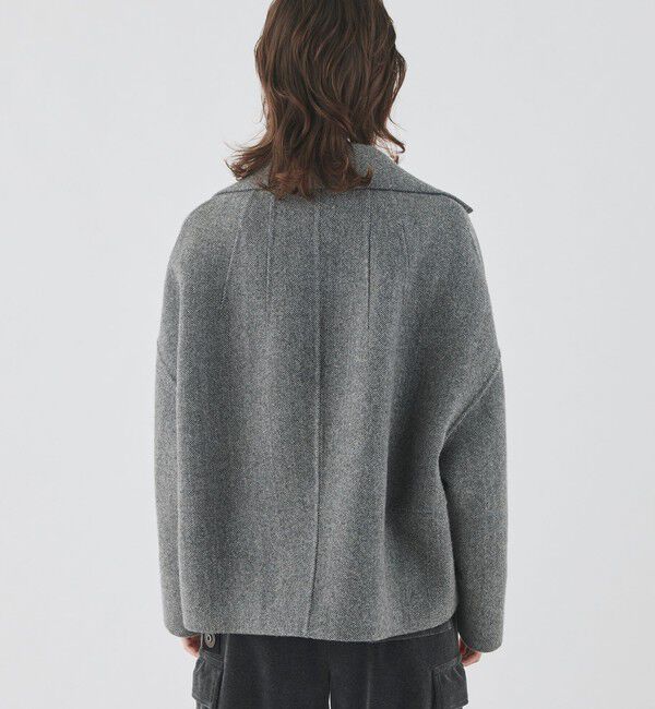 GALERIE VIE「ヘリンボーンダブルフェイス コクーンシルエットショートコート」|その他|