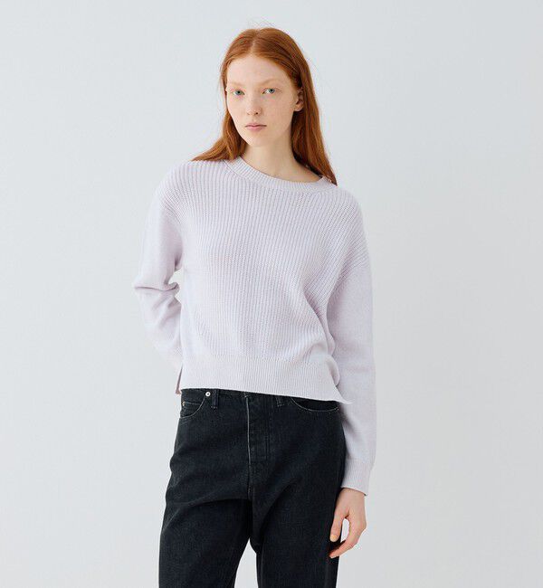 GALERIE VIE「パステルムリネ クルーネックプルオーバー」|ニット・セーター|