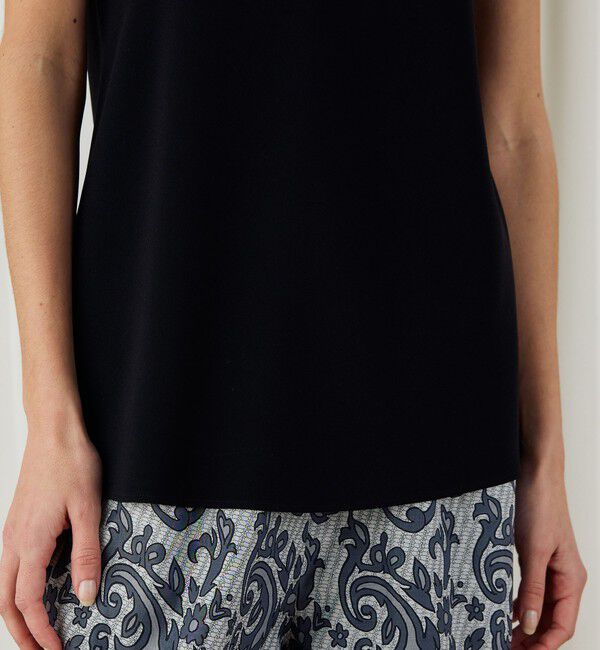 DES PRES「ライトダブルクロス ノースリーブトップス」|シャツ・ブラウス|