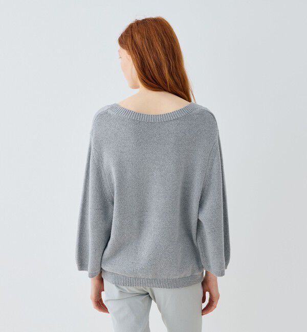 GALERIE VIE「コットンカシミヤ オーバルネックプルオーバー」|ニット・セーター|