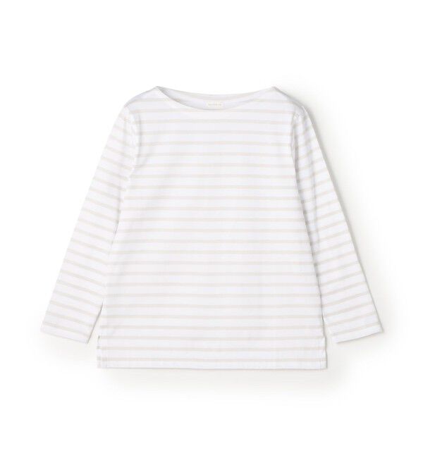 GALERIE VIE「ファインコットン ボートネックプルオーバー」|Tシャツ・カットソー|14 グレー系