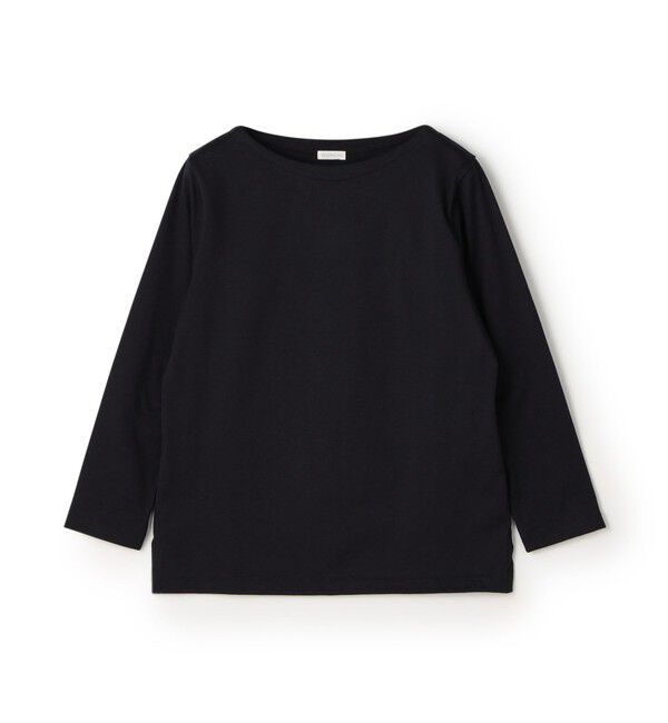 GALERIE VIE「ファインコットン ボートネックプルオーバー」|Tシャツ・カットソー|69 ネイビー