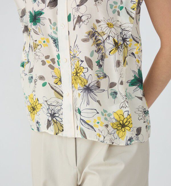 TOMORROWLAND collection「トリビュートフラワー ピコカットスリーブブラウス」|シャツ・ブラウス|