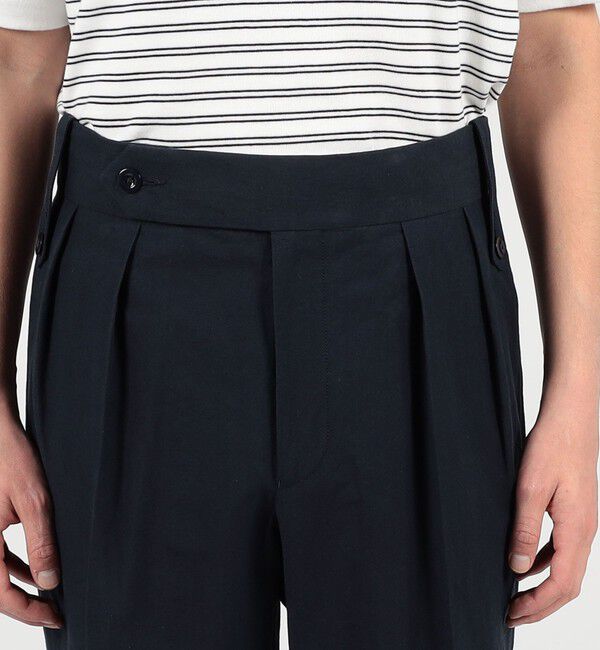 TOMORROWLAND BUYING WEAR「Tangent British army chinos リネンコットン ワイドパンツ」|スラックス|