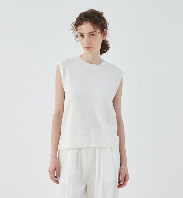 GALERIE VIE「ドライカノコ ノースリーブ プルオーバー」|ニット・セーター|