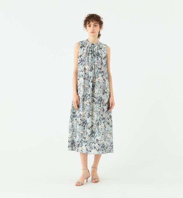 TOMORROWLAND collection「トードリリープリント タック＆ギャザーワンピース」|ワンピース|