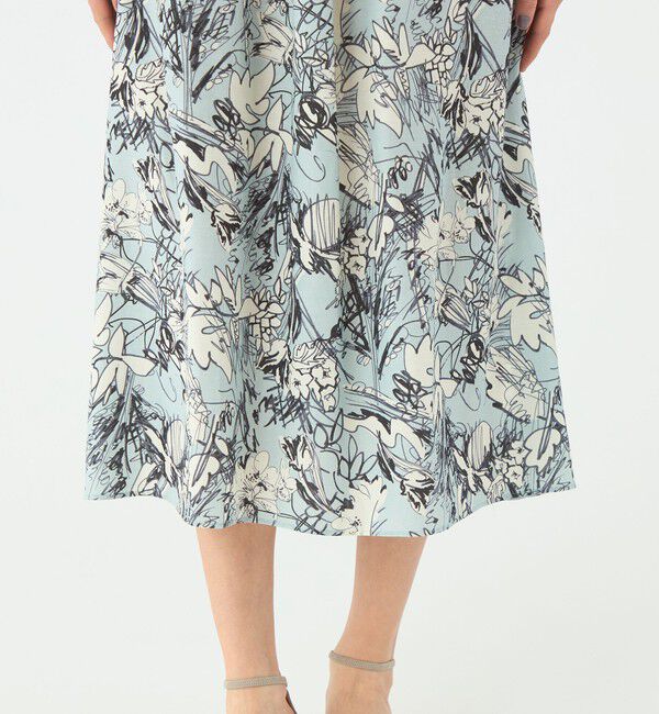 TOMORROWLAND collection「トードリリープリント タック＆ギャザーワンピース」|ワンピース|