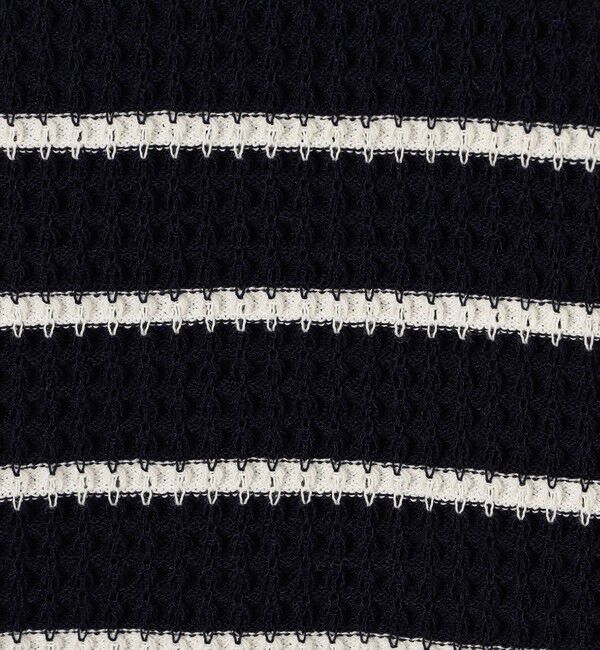 MACPHEE「マリンボーダー レースアッププルオーバー」|ニット・セーター|