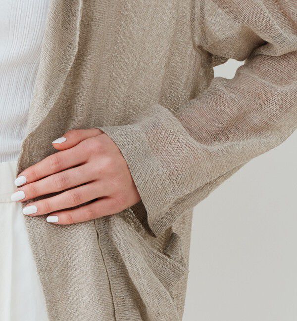 GALERIE VIE「リノカラミ シャツジャケット」|テーラードジャケット|