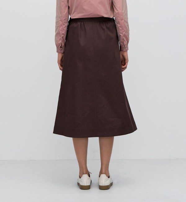 BACCA「コットンポリエステルビンテージギャバジン トラペーズスカート」|スカート|