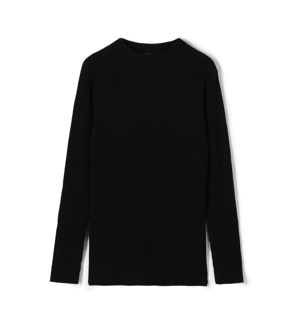 GALERIE VIE「プルミエールウールリブ ボトルネックプルオーバー」|ニット・セーター|19 ブラック