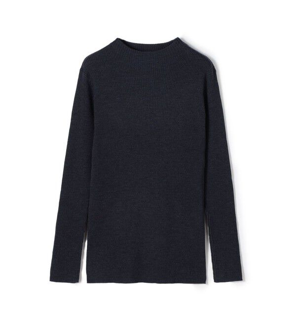 GALERIE VIE「プルミエールウールリブ ボトルネックプルオーバー」|ニット・セーター|67 ダークブルー