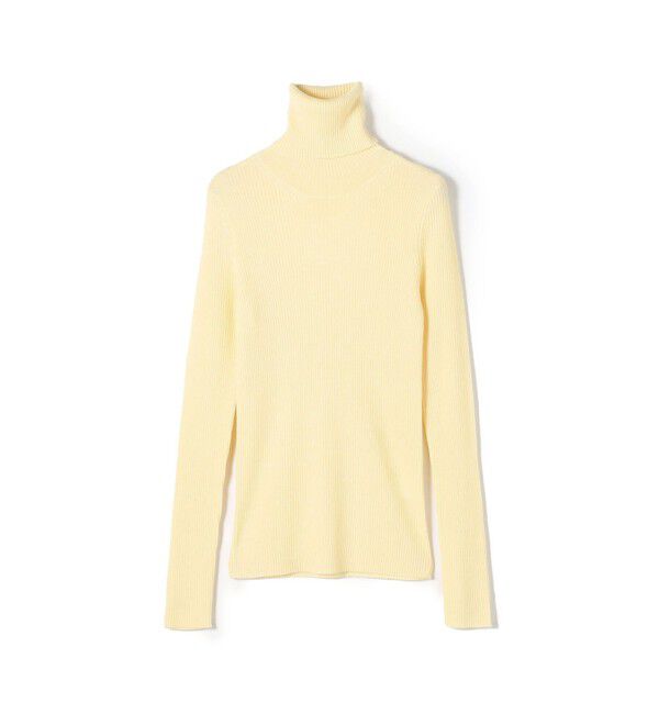 GALERIE VIE「プルミエールウールリブ タートルネックプルオーバー」|ニット・セーター|21 ライトイエロー