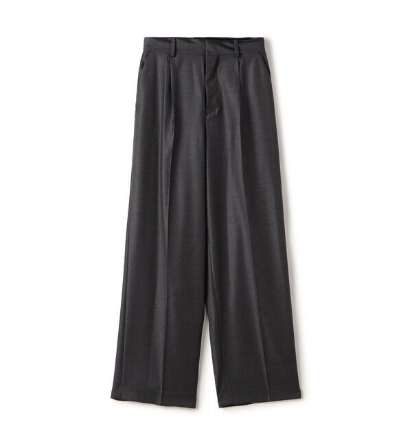 Edition「Super130's Loro Piana テーパードスラックス」|スラックス|18 ブラック系