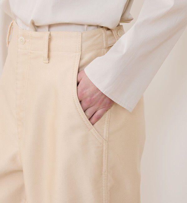 GALERIE VIE「シーアイランドコットンモールスキン ワイドストレートパンツ」|その他|