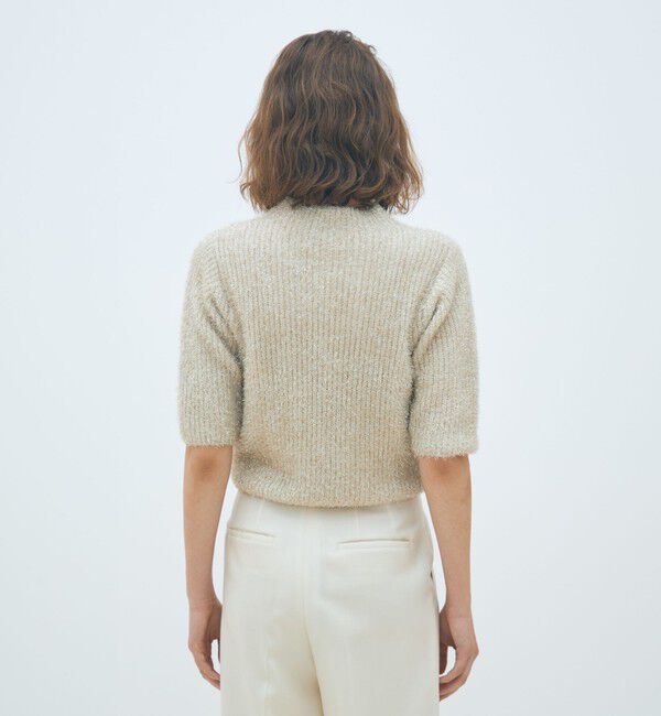 MACPHEE「ルレックスシェニール ハーフスリーブプルオーバー」|ニット・セーター|