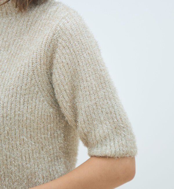 MACPHEE「ルレックスシェニール ハーフスリーブプルオーバー」|ニット・セーター|