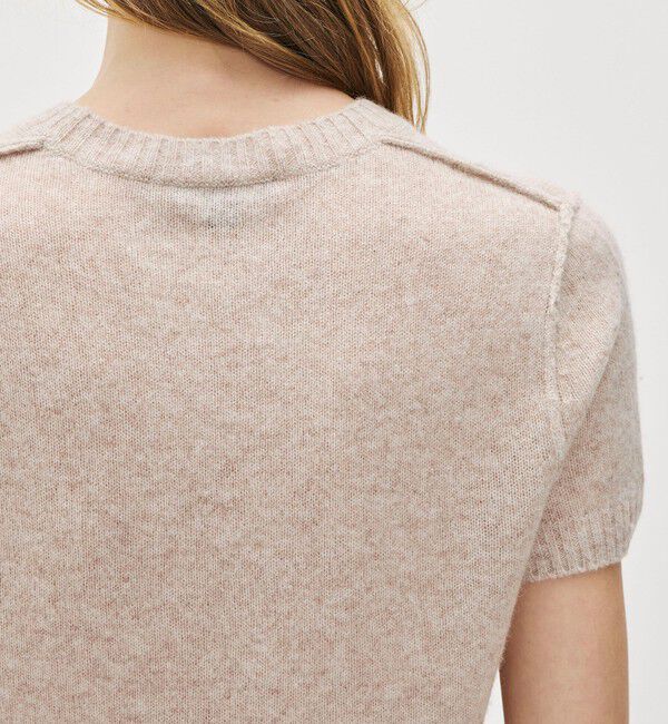 JAMES PERSE「ソフトフェザーウェイト カシミヤ ハーフスリーブニット WOKC3186」|ニット・セーター|