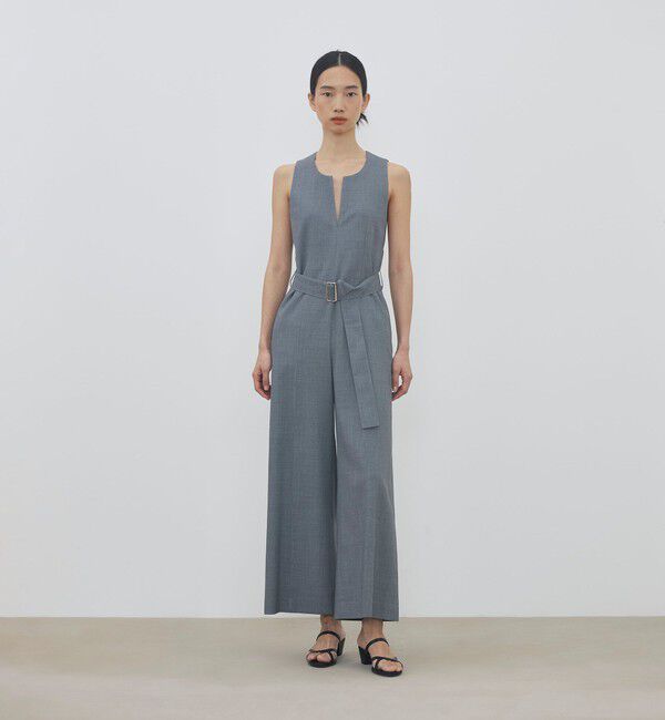 DES PRES「ポリエステルウールバラシャ ジャンプスーツ」|オールインワン|