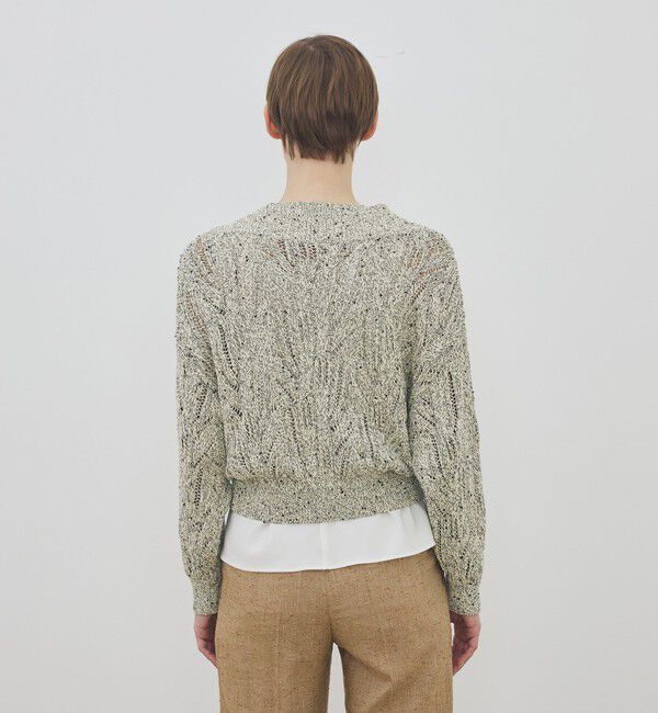 DES PRES「コットンスパンコールムリネ Vネックカーディガン」|カーディガン|