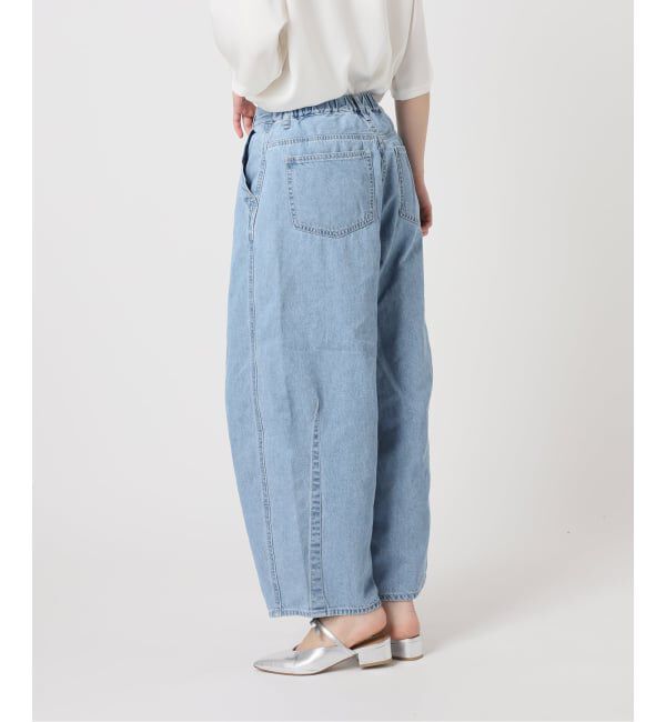  「ライトデニムバレルデニムパンツ」|デニム|