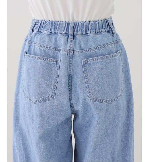  「ライトデニムバレルデニムパンツ」|デニム|