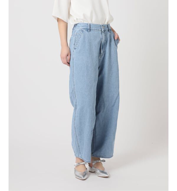  「ライトデニムバレルデニムパンツ」|デニム|