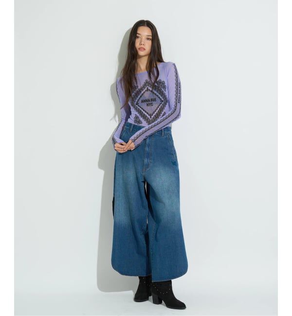 JOINT WORKS「ANNA SUI NYC / アナスイエヌワイシー レースプリントシアトップ」|Tシャツ・カットソー|