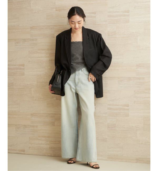 Plage「JANE SMITH / ジェーンスミス WASHED CUPRO OVERSIZED 2B ジャケット」|テーラードジャケット|