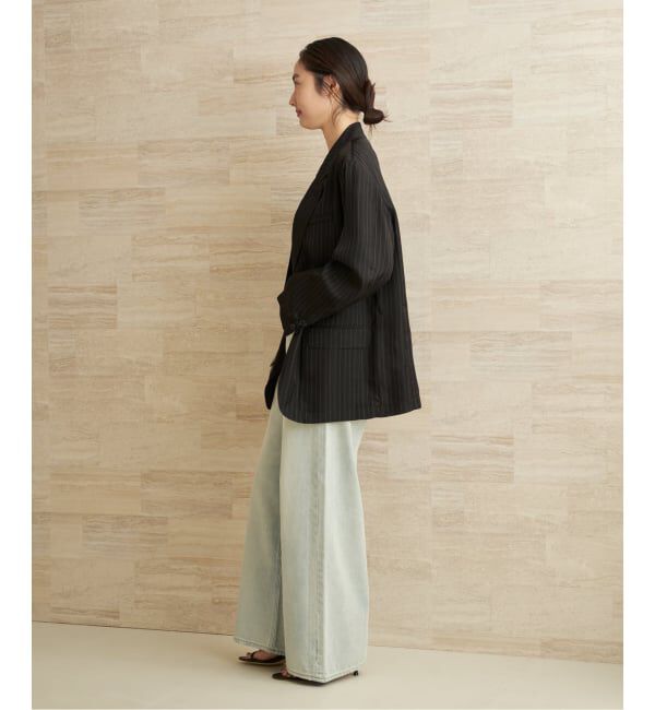 Plage「JANE SMITH / ジェーンスミス WASHED CUPRO OVERSIZED 2B ジャケット」|テーラードジャケット|