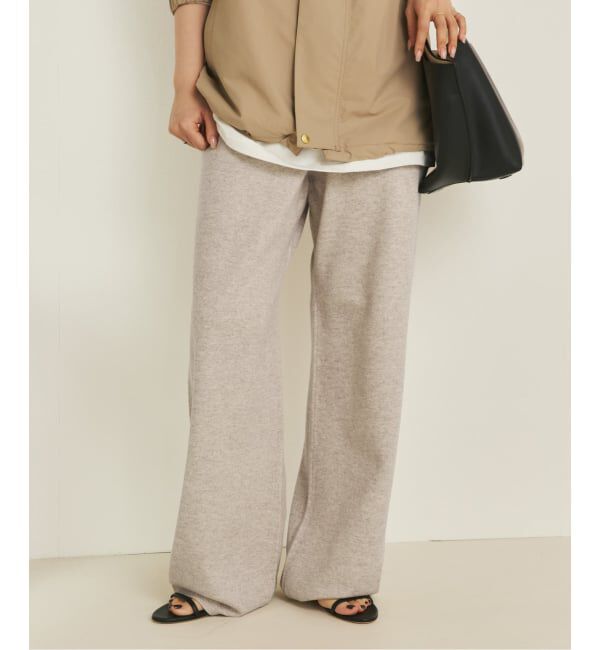 Plage「メランジ12G ニットパンツ」|その他|ベージュ