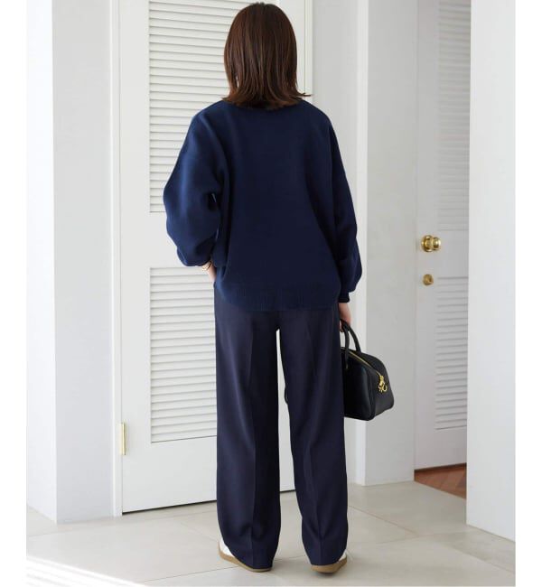 SLOBE IENA「《WEB限定カラー有り/追加》サガラ刺繍スウェットライクニット」|ニット・セーター|